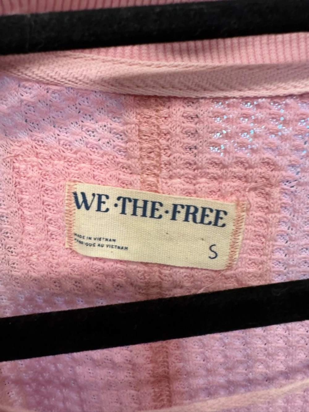 NWOT Free People We The Free Travis Polo - pale rosette pink - Small - Picture 8 of 8